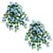 Nearly Natural; 24" UV Resistant Artificial Hydrangea Hanging Plants, 2ct.; Category:Potted Plants; Image:2